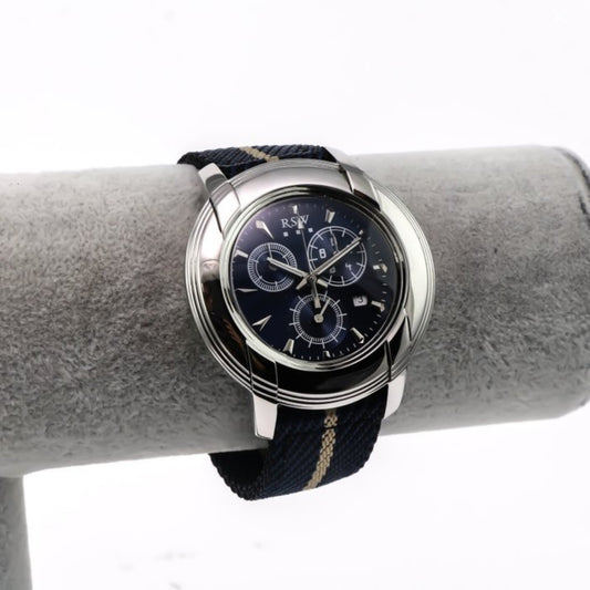RSW • Swiss Chronograph Watch • Stainless Steel • 45mm • Quartz • 3ATM • RSW4130