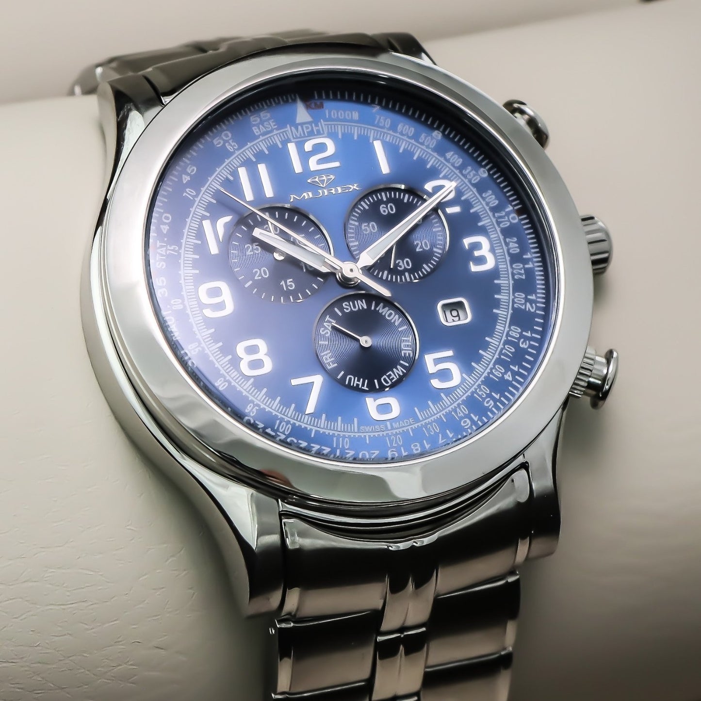 Murex • Swiss Chronograph Watch • Stainless Steel • Quartz • 47mm • MUC533