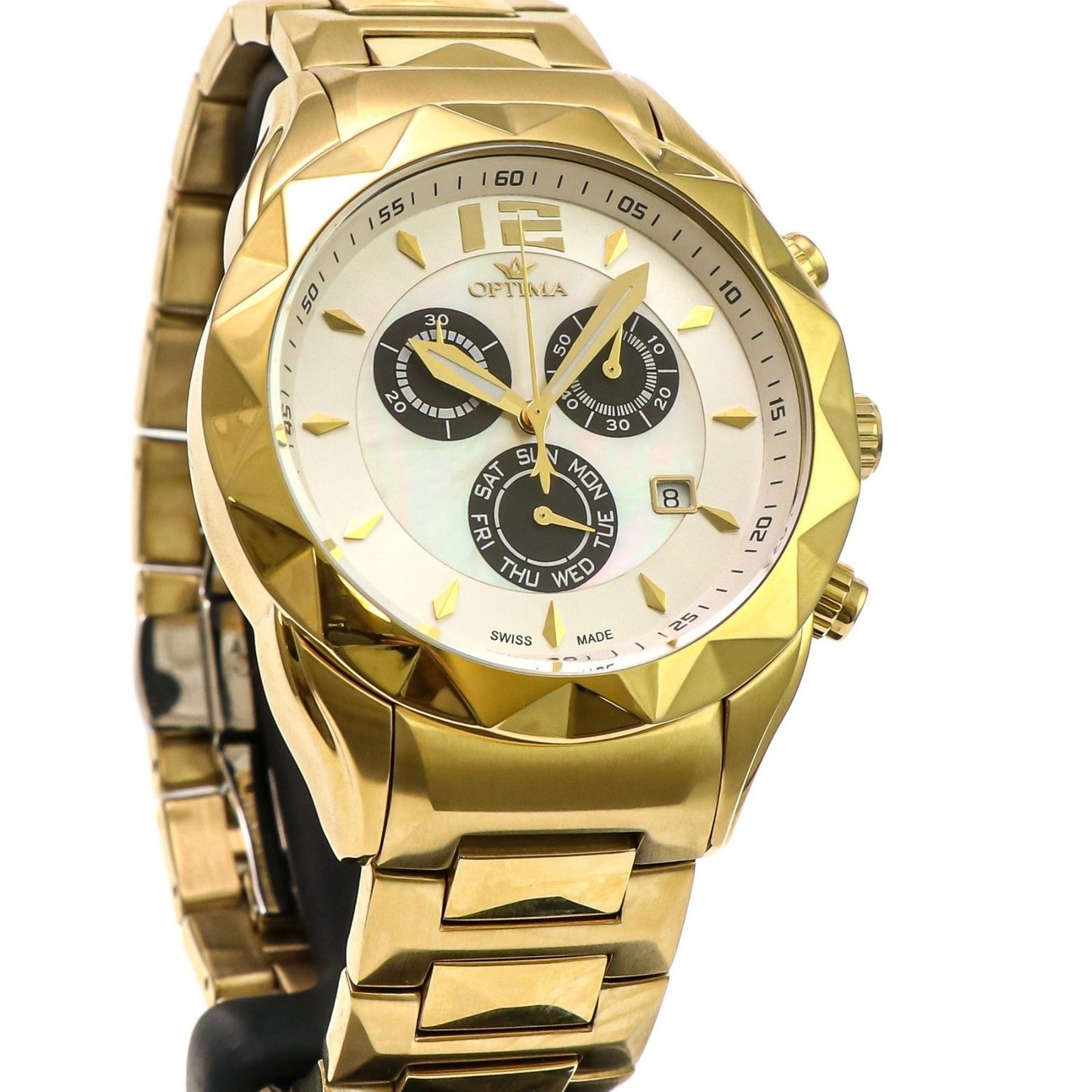 Optima • Swiss Chronograph Watch • Stainless Steel •  44mm • 5ATM • OSC268