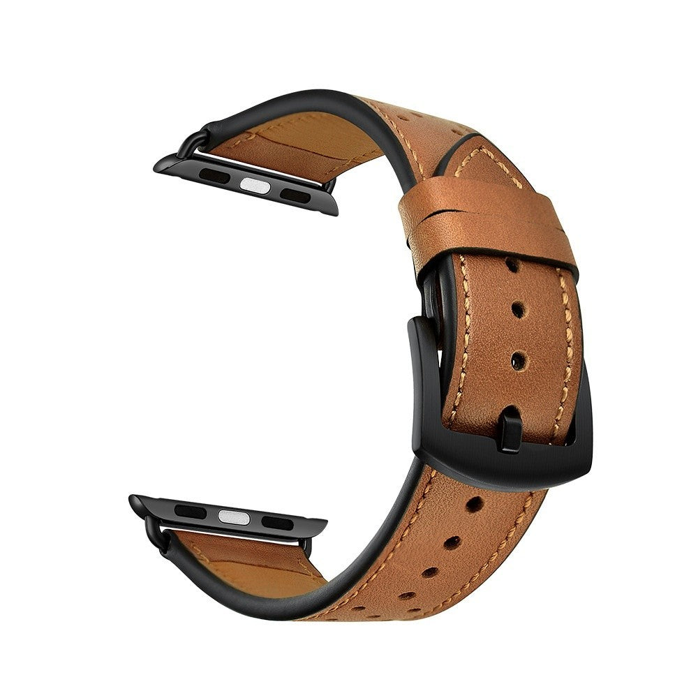 Top Grain Leather Watch Band • Apple Watch Compatible • Adjustable 