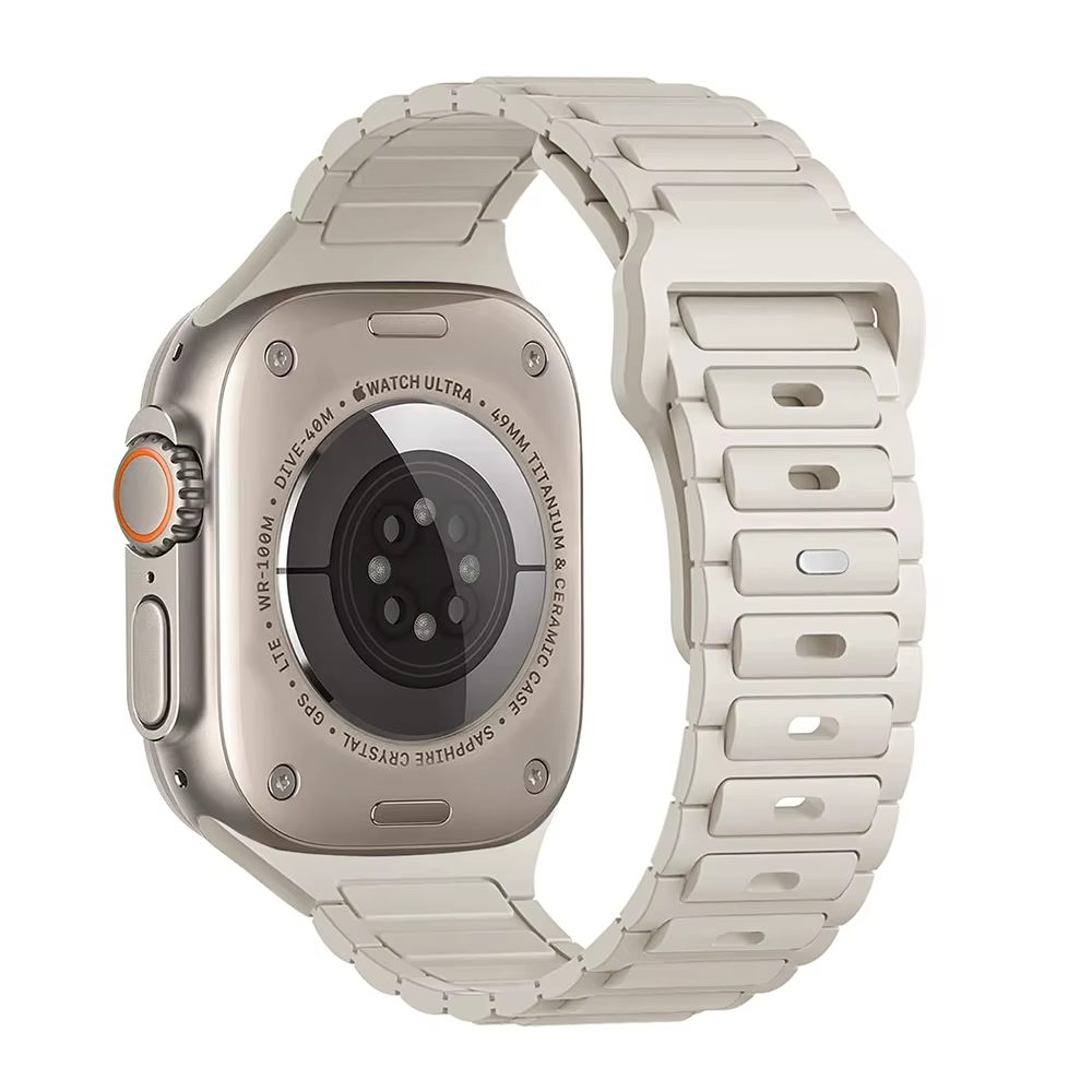 Soft Silicone Watch Band • Apple Watch Compatible • Breathable Adjustable 