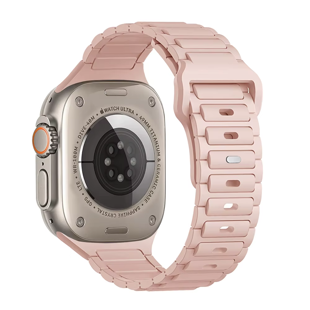 Soft Silicone Watch Band • Apple Watch Compatible • Breathable Adjustable 