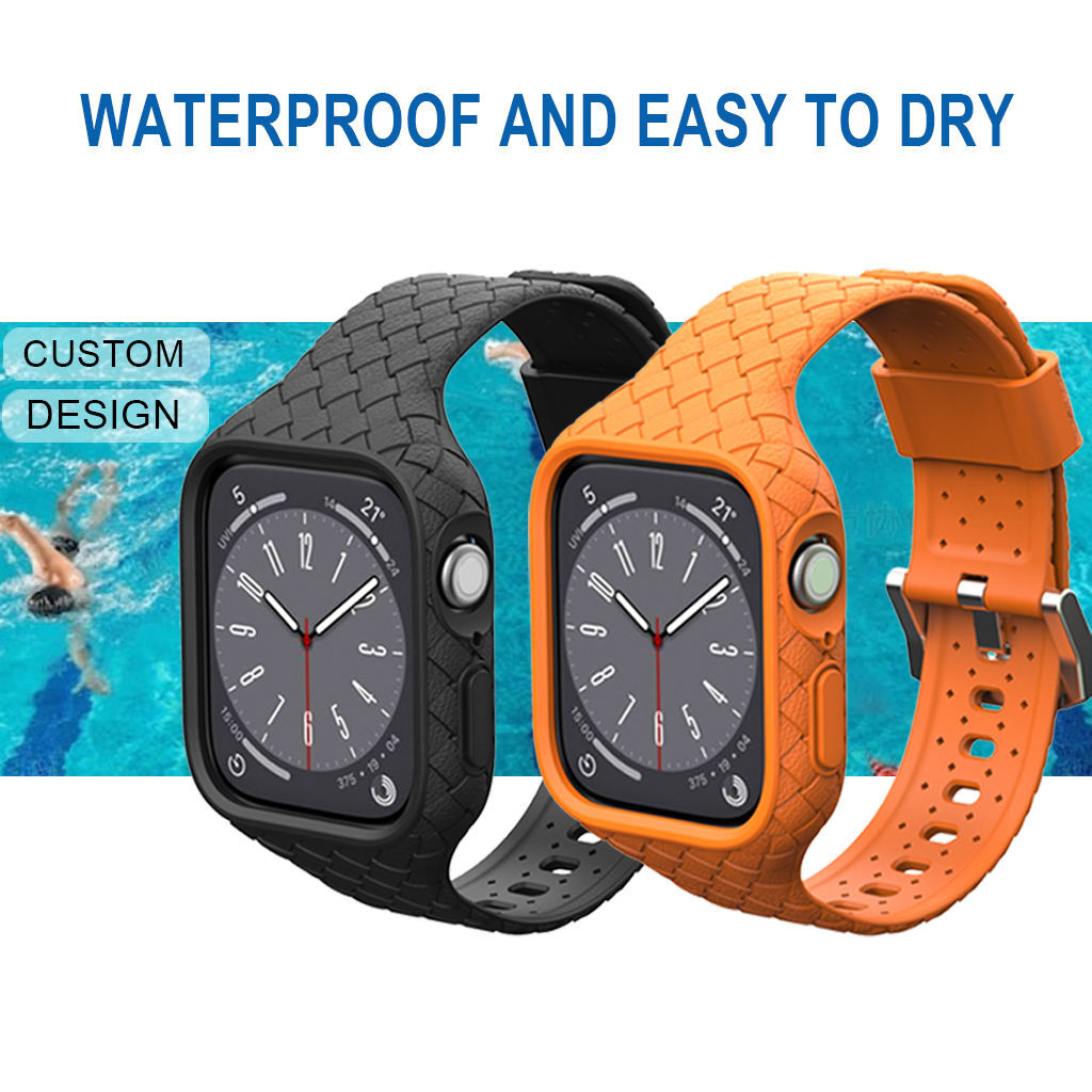 Silicone Strap Compatible with Apple Watch • Soft Sport Band • 38mm 40mm 41mm