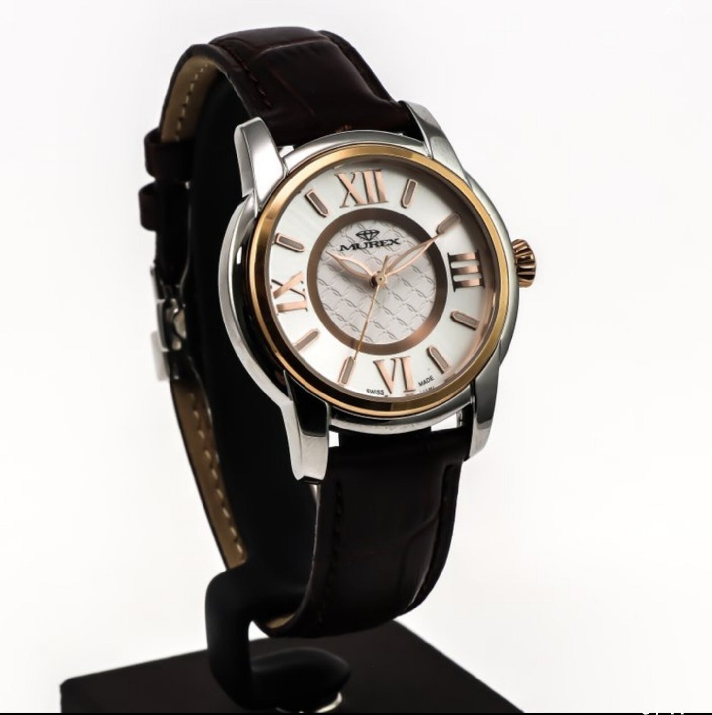 Murex • Swiss Watch • Stainless Steel Rose Gold Quartz • 39x45mm • 5ATM • MUL550