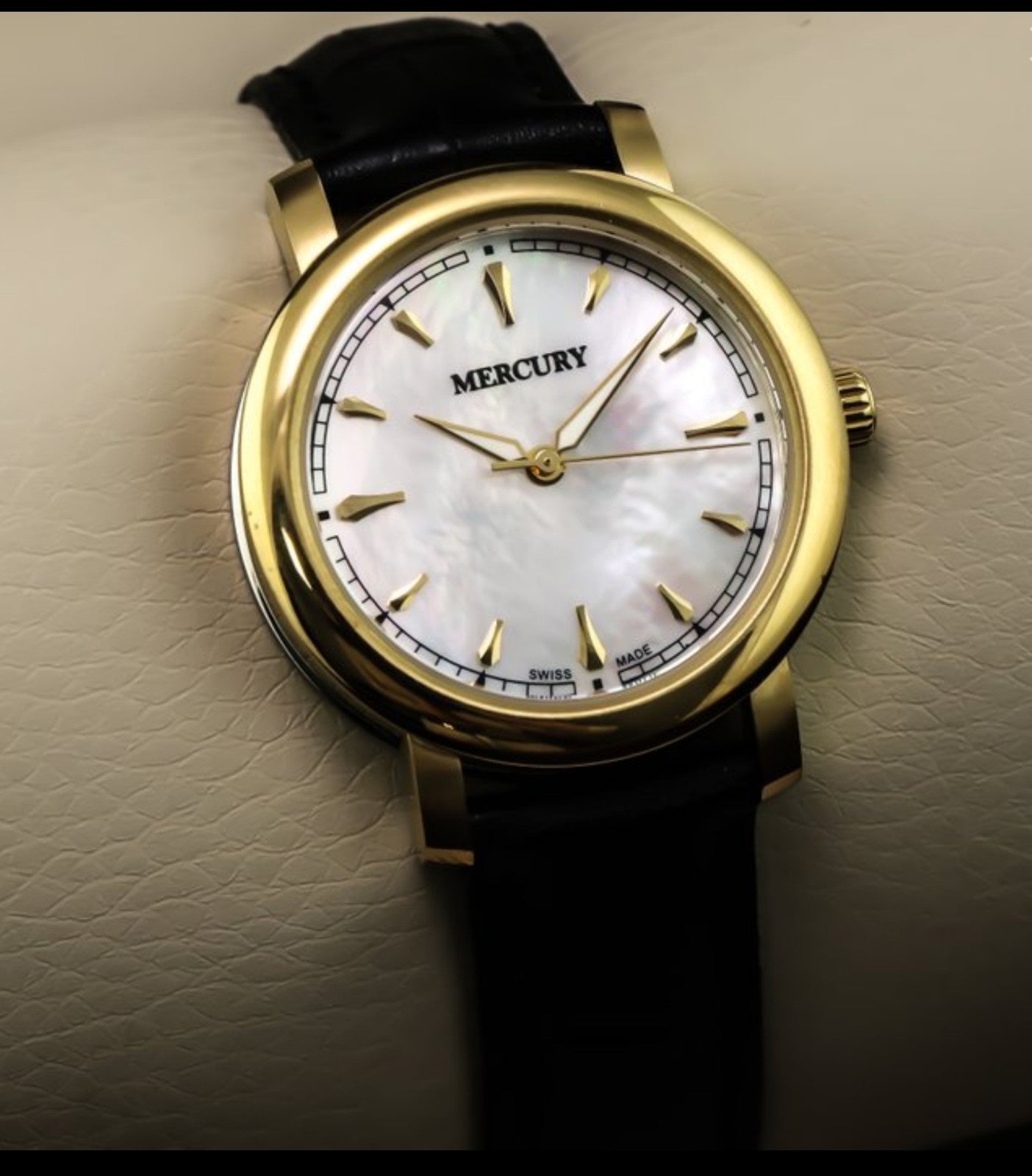 Mercury • Swiss Watch • PVD Gold Stainless Steel • 33mm Quartz • 5ATM • ME380