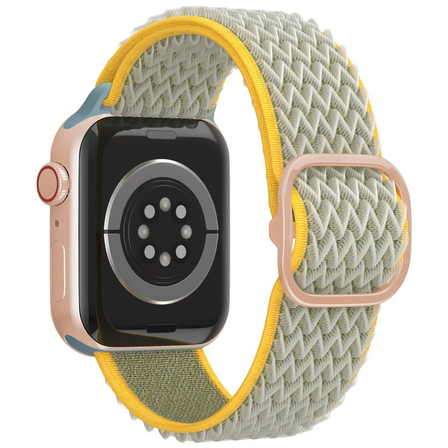 Adjustable Nylon Smartwatch Strap with Wave Pattern for iWatch Series 1-8