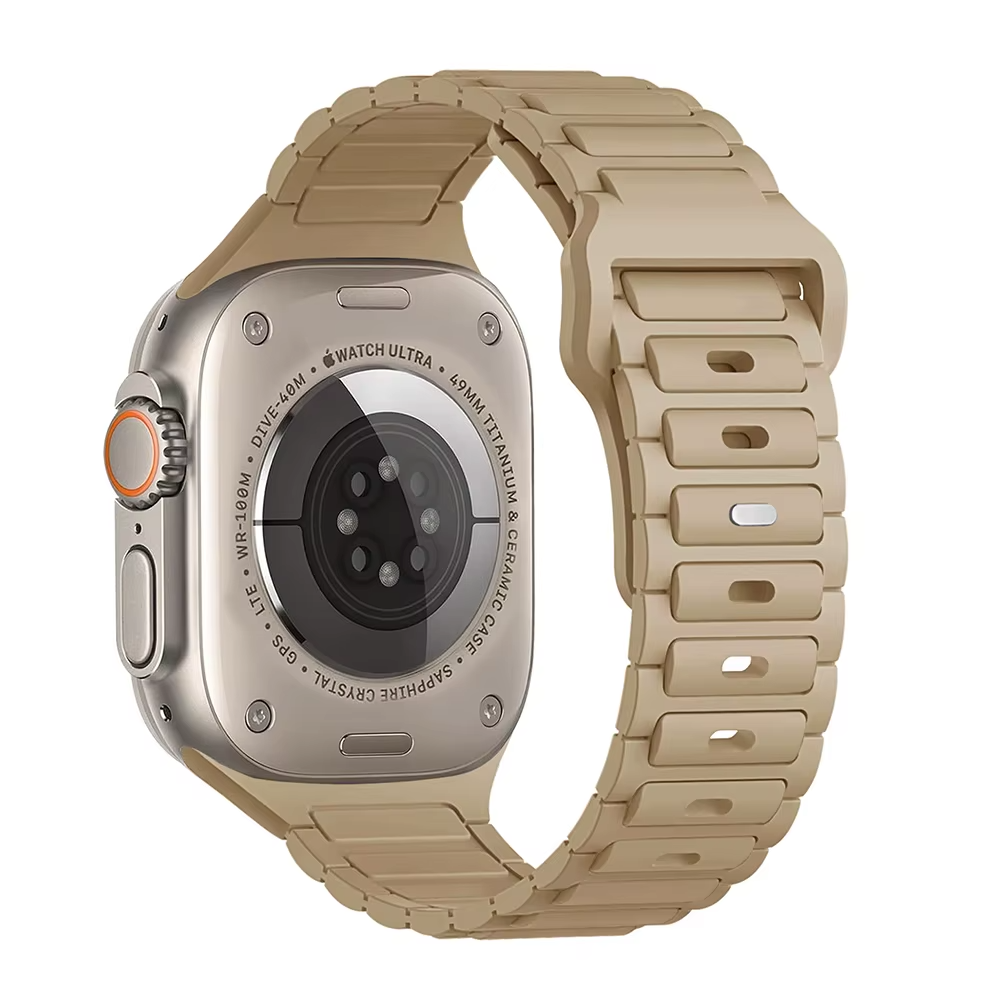 Soft Silicone Watch Band • Apple Watch Compatible • Breathable Adjustable 