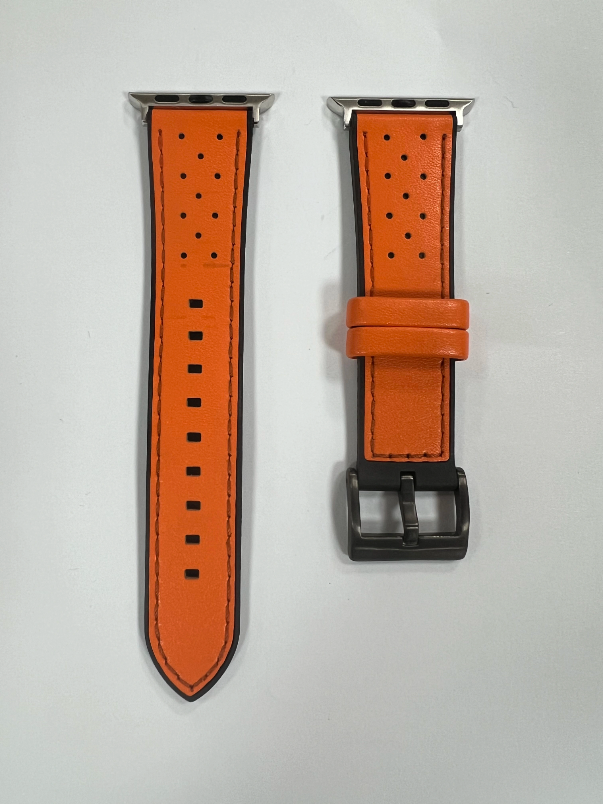 Top Grain Leather Watch Band • Apple Watch Compatible • Adjustable 