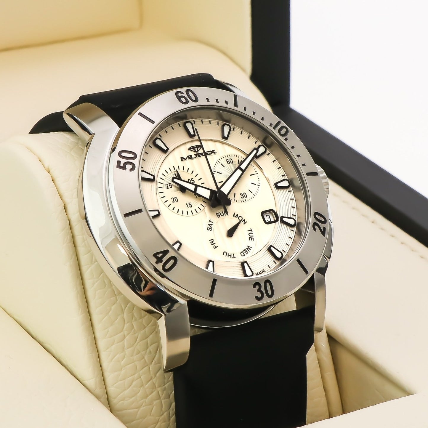 Murex • Swiss Chronograph Watch • Stainless Steel • Quartz • 48mm • MUC578