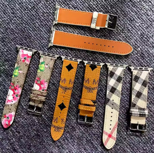 Luxury Leather Watch Band • Compatible with Apple Watch • Fits 38–49mm Series - ChronoBling
