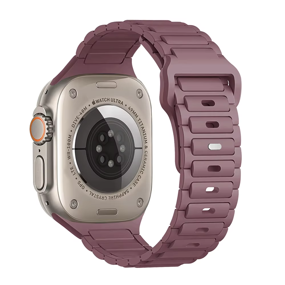 Soft Silicone Watch Band • Apple Watch Compatible • Breathable Adjustable 