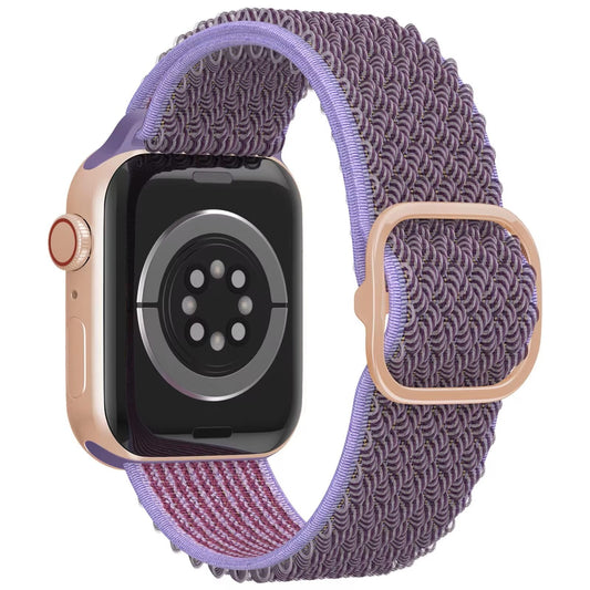 Adjustable Nylon Smartwatch Strap with Wave Pattern for iWatch Series 1-8 - ChronoBling