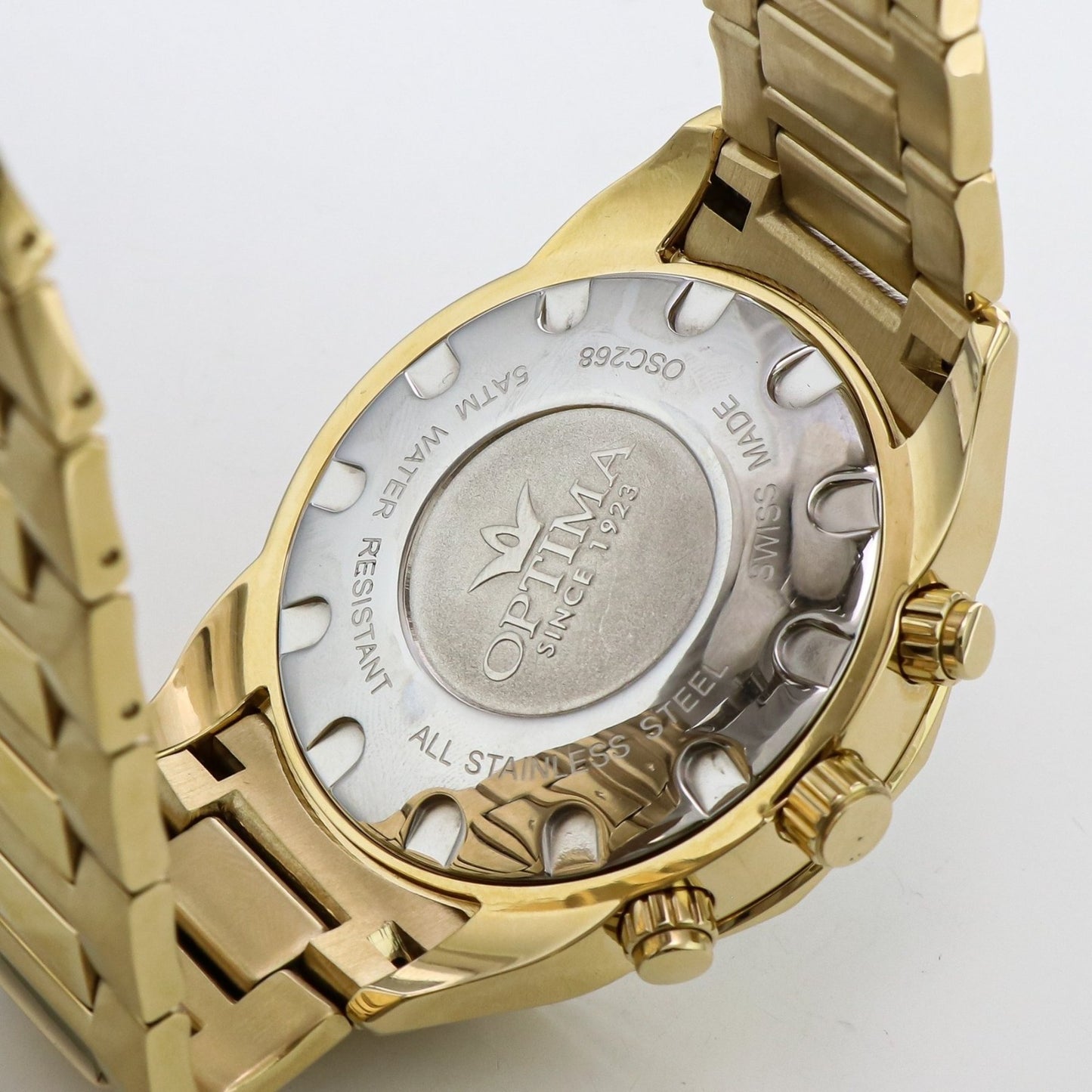 Optima • Swiss Chronograph Watch • Stainless Steel •  44mm • 5ATM • OSC268