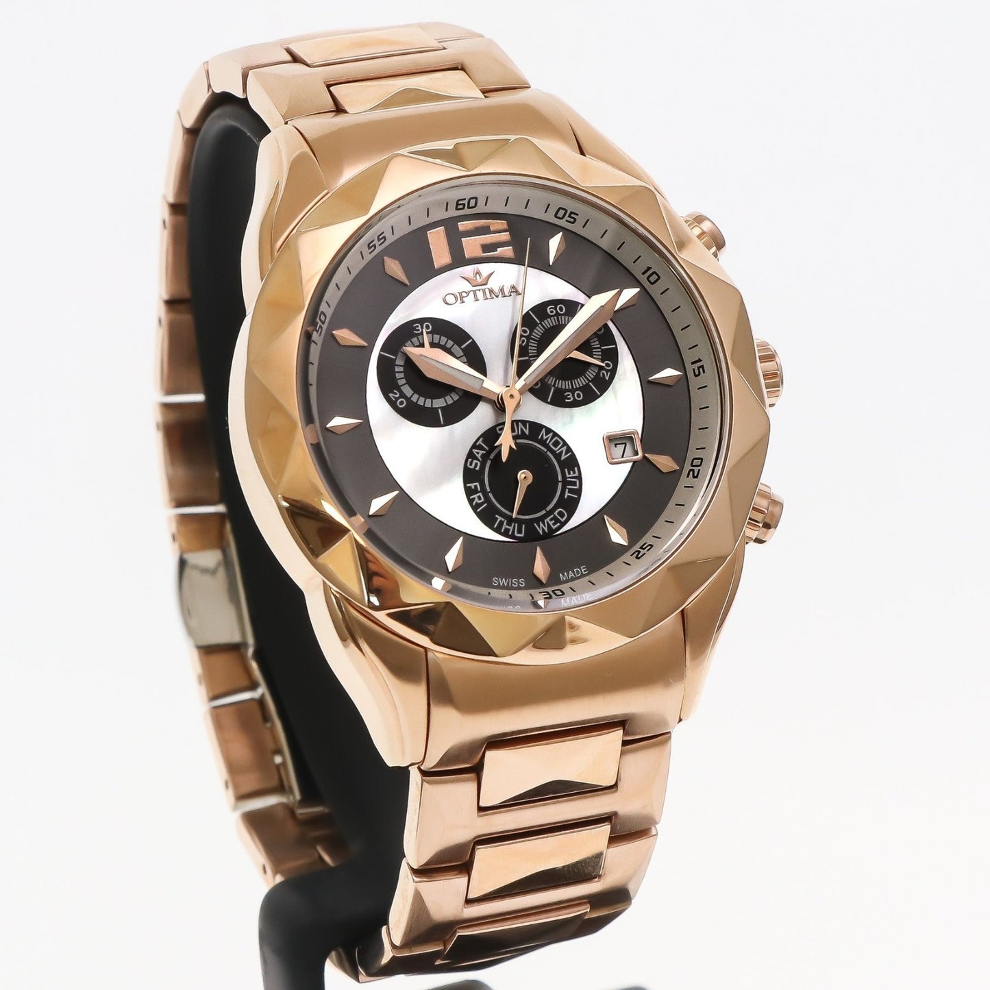 Optima • Swiss Chronograph Watch • Stainless Steel • 44mm • Quartz • OSC268