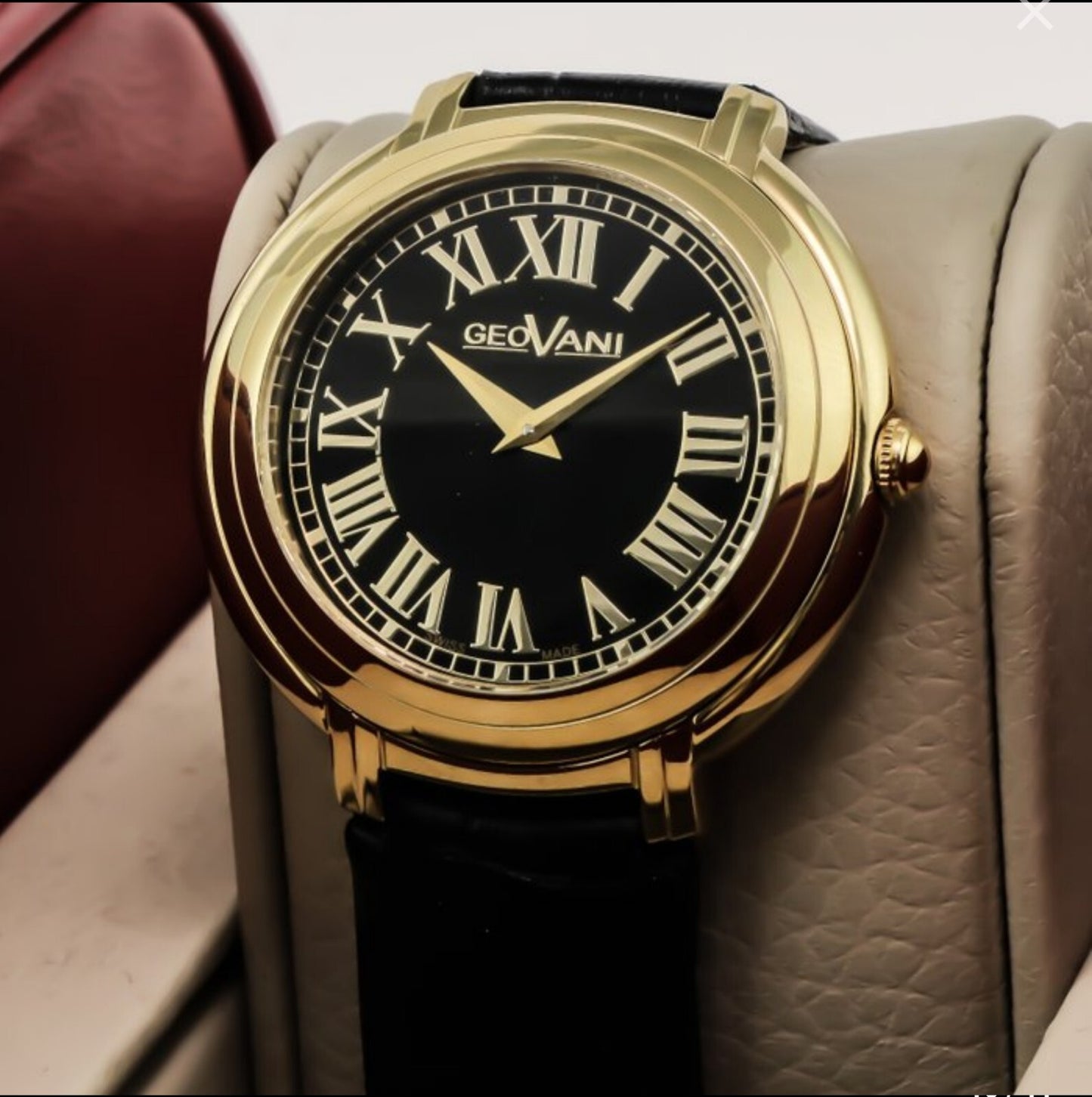 Geovani • Swiss Watch • Stainless Steel PVD Gold • 42.90mm • Quartz 3ATM •GOB503