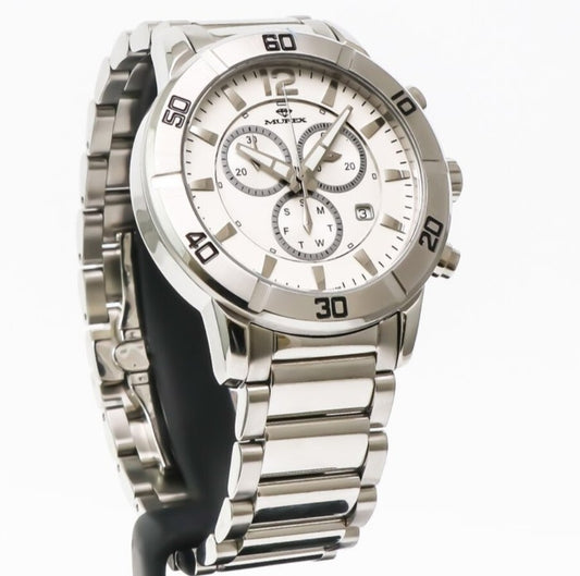 Murex • Swiss Chronograph Watch •Stainless Steel 45mm • Quartz • Date • MUC526
