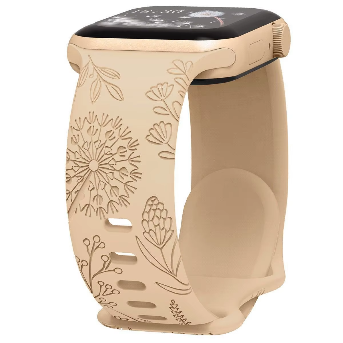 Engraved Silicone Strap • Compatible With Apple Watch • 38/40/41 or 42/44/45/49