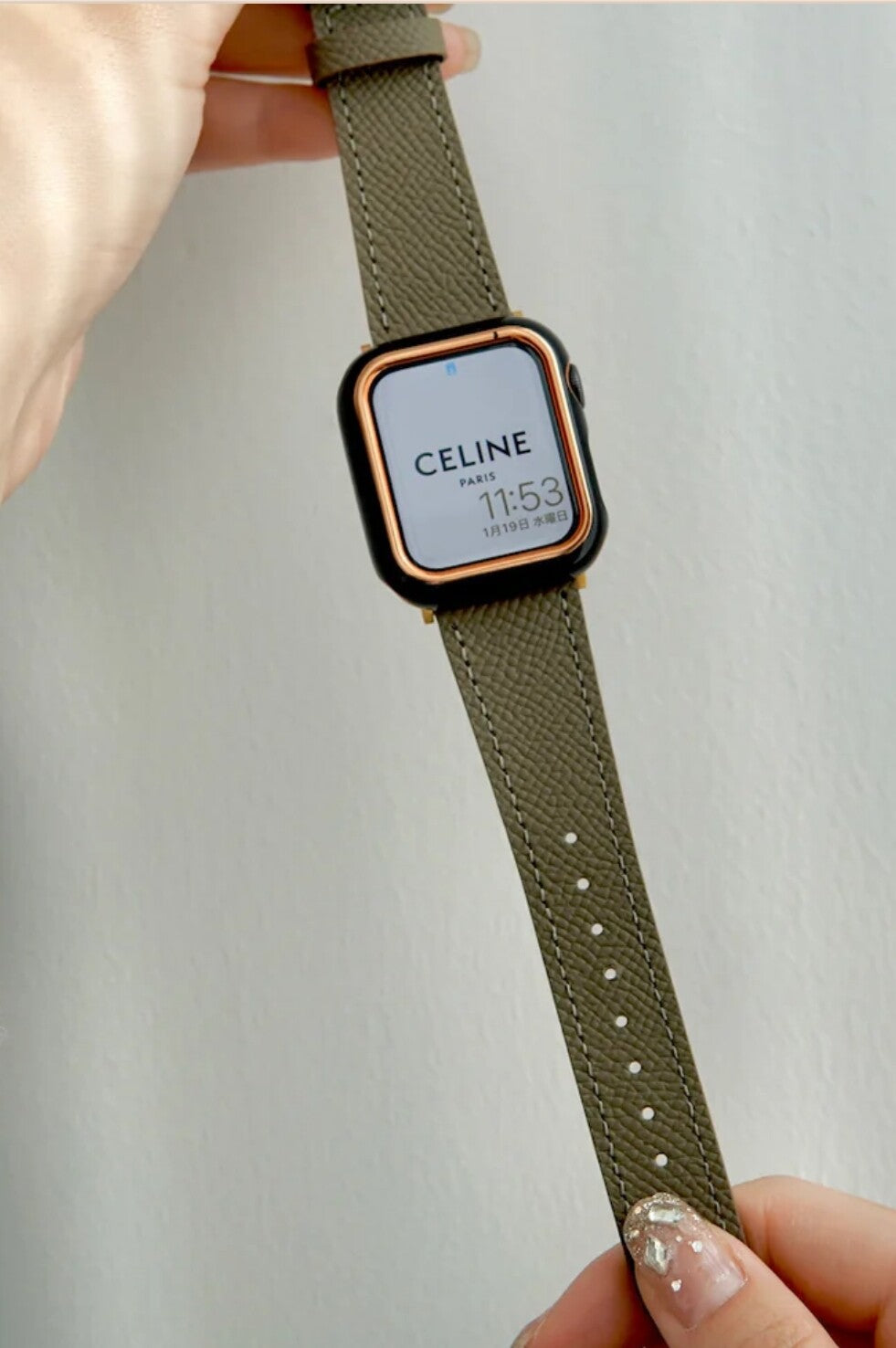 Vintage Retro Palmar Leather Strap • Compatible Apple Watch • 38/40/41mm