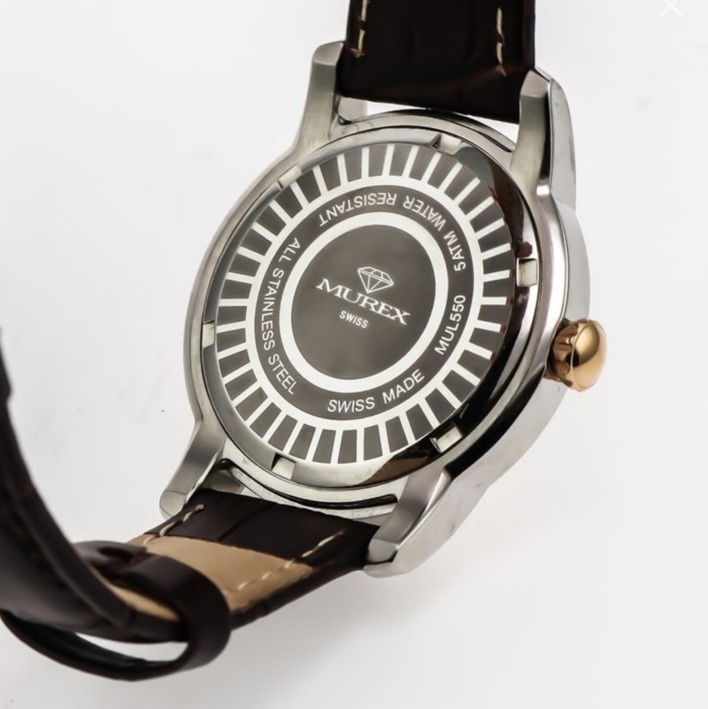 Murex • Swiss Watch • Stainless Steel Rose Gold Quartz • 39x45mm • 5ATM • MUL550