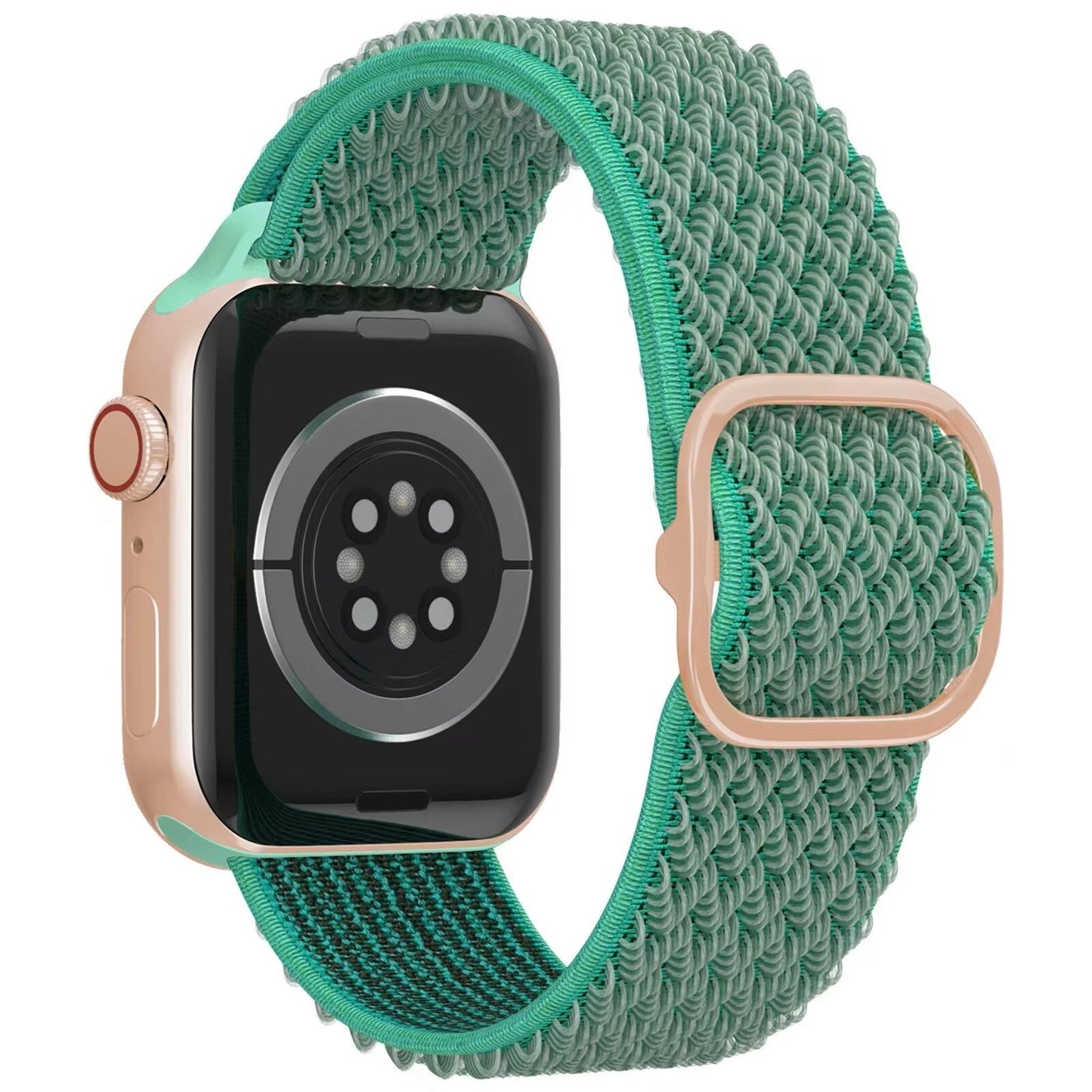 Adjustable Nylon Smartwatch Strap with Wave Pattern for iWatch Series 1-8