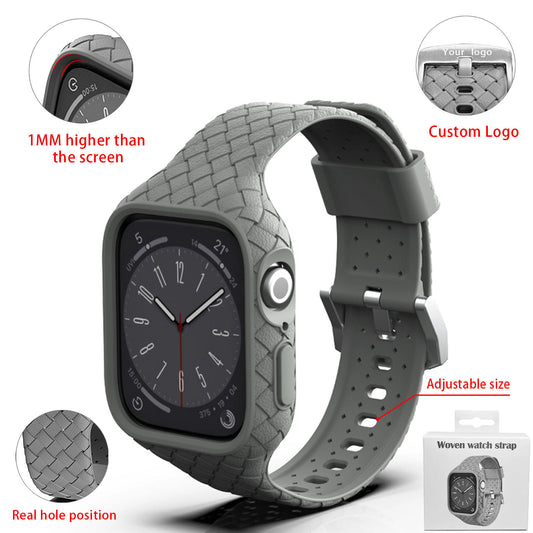 Silicone Strap Compatible with Apple Watch • Soft Sport Band • 38mm 40mm 41mm