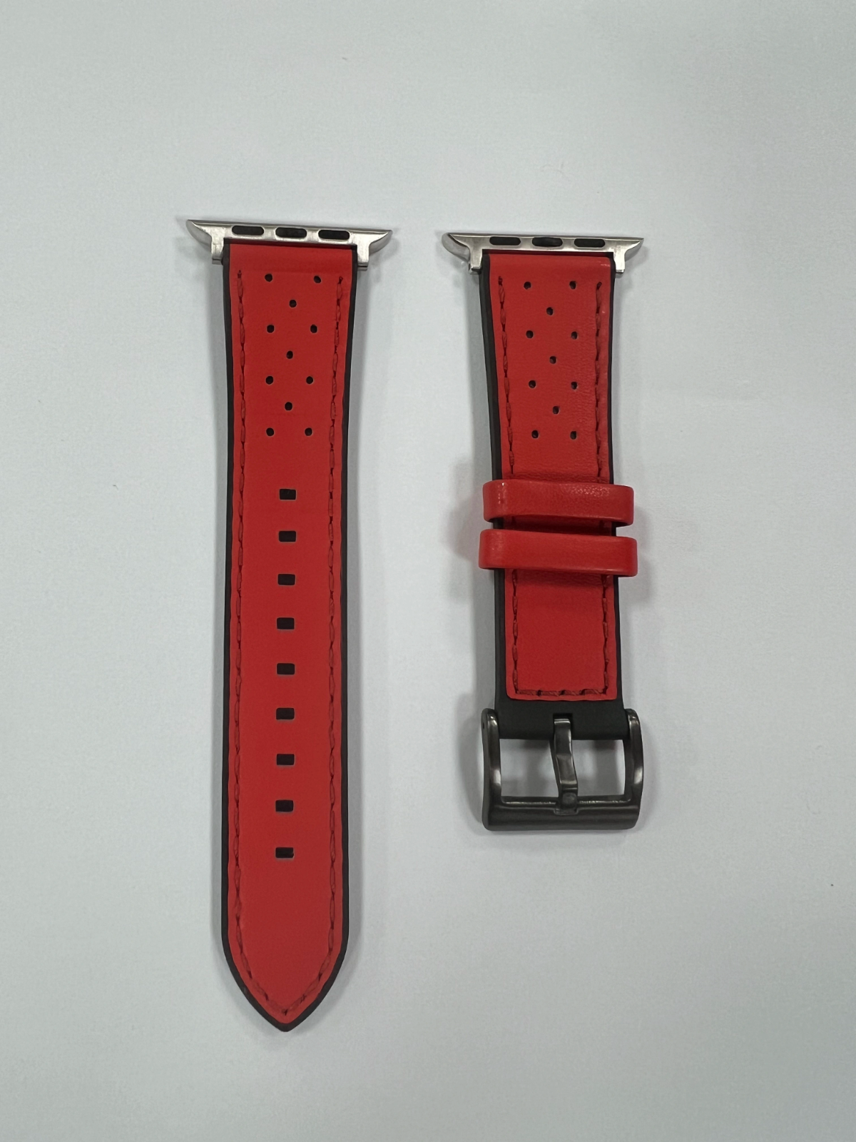 Top Grain Leather Watch Band • Apple Watch Compatible • Adjustable 