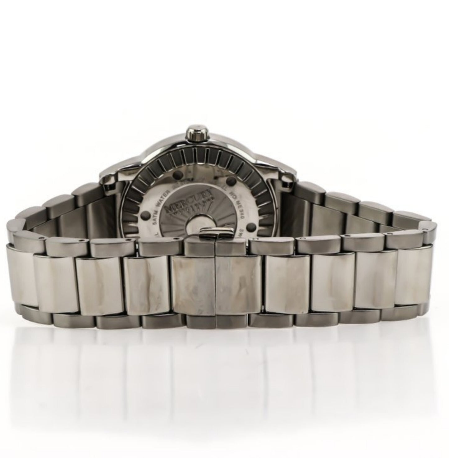 Mercury • Swiss Women's Watch •Stainless Steel Quart 36mm 5ATM • ME340 Big Date