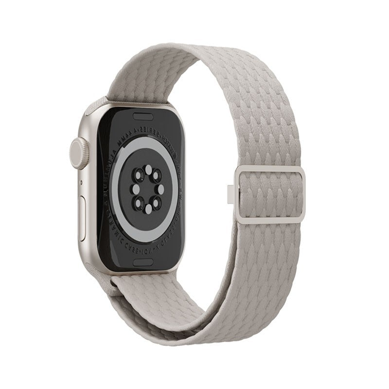 Watch Band • Apple Watch Compatible • Scale Pattern • Nylon Adjustable Elastic