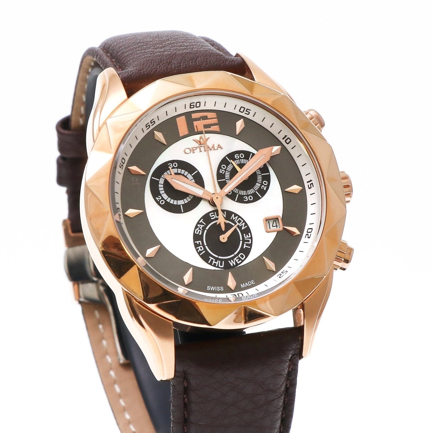 Optima • Swiss Chronograph Watch • Stainless Steel • 44mm • Quartz • OSC268