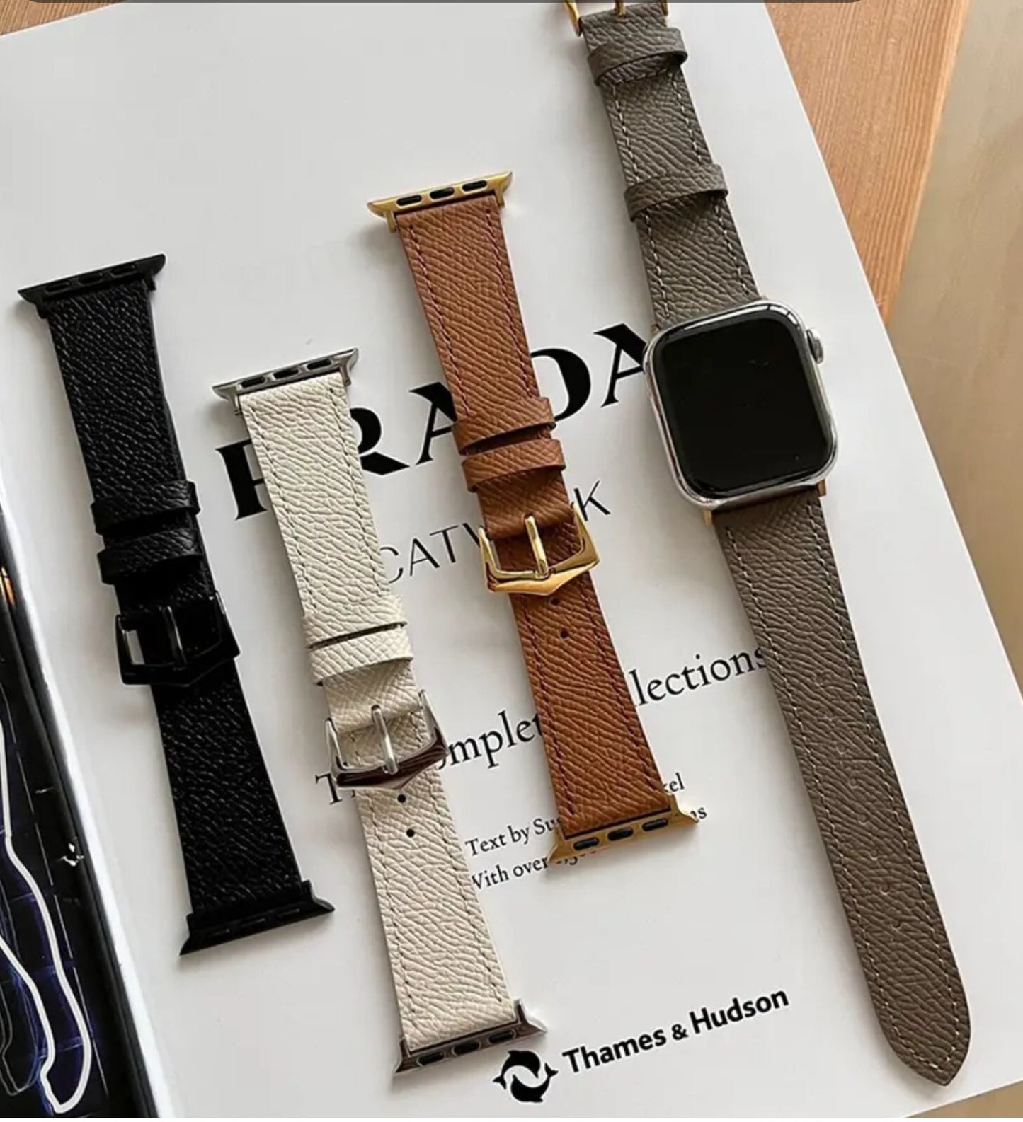 Vintage Retro Palmar Leather Strap • Compatible Apple Watch • 38/40/41mm