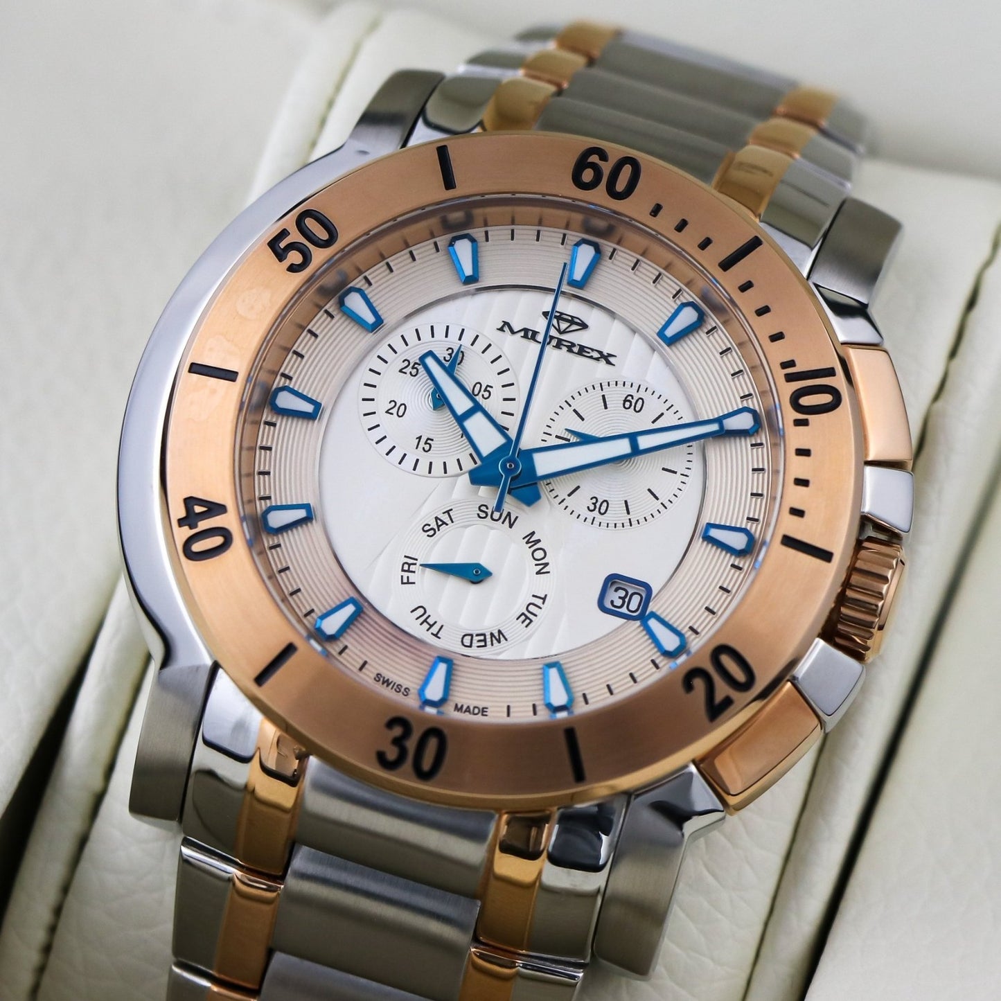 Murex • Swiss Chronograph Watch • Stainless Steel • Quartz • 48mm • MUC578