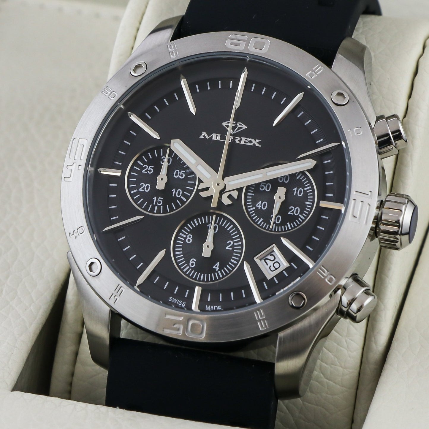 Murex • Swiss Chronograph Watch • Stainless Steel • Quartz • 46mm • MUC569