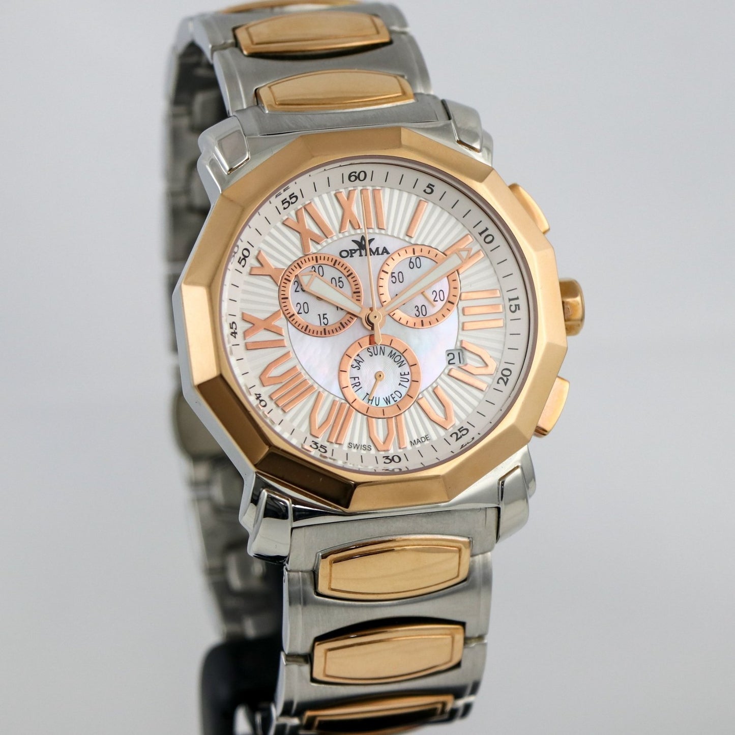 Optima • Swiss Chronograph Watch • Stainless Steel • 43 mm • Quartz • OSC248