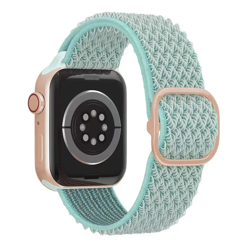 Adjustable Nylon Sport Band • Wave Pattern Strap • Apple Watch Compatible