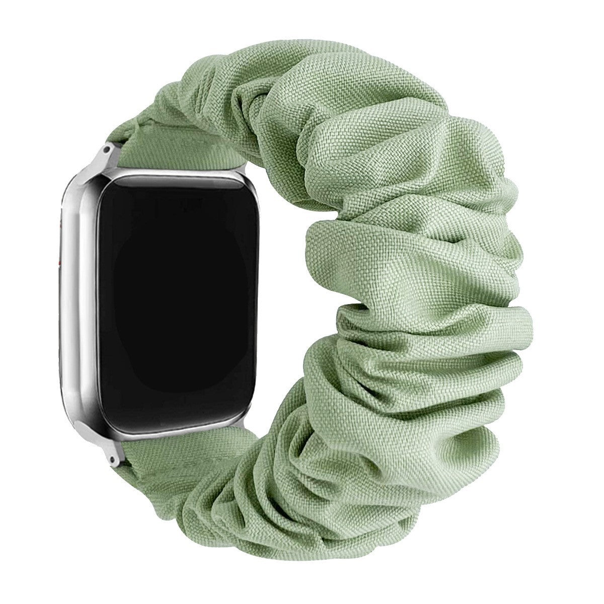 Scrunchie Fabric Watch Band • Apple Watch Compatible • Adjustable 