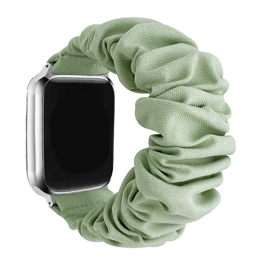 Scrunchie Fabric Watch Band • Apple Watch Compatible • Adjustable 