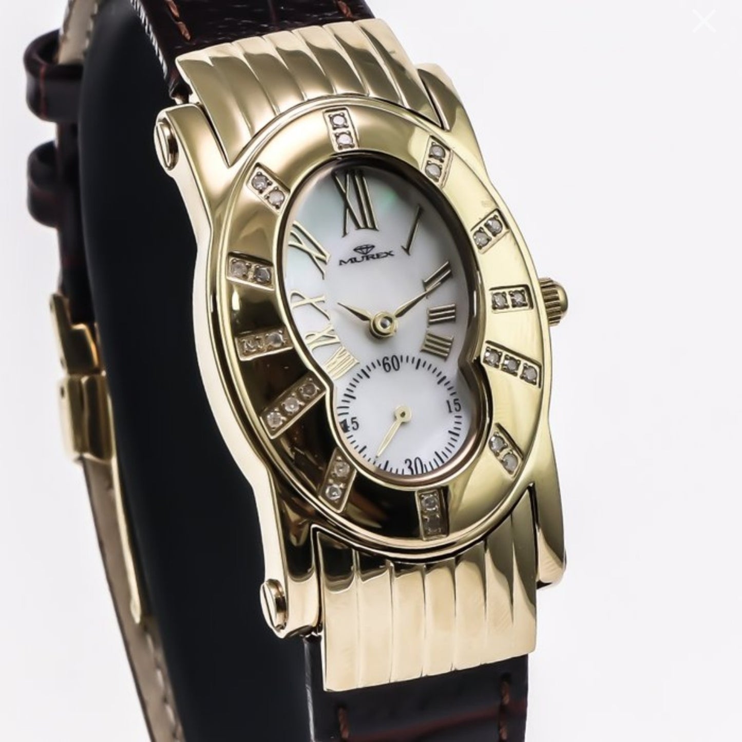 Murex • Diamond Swiss Watch • PVD Gold • MOP • 34mm • 3ATM • RSL814 0.14ct