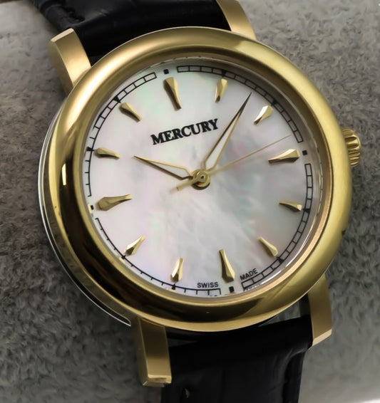 Mercury • Swiss Watch • PVD Gold Stainless Steel • 33mm Quartz • 5ATM • ME380