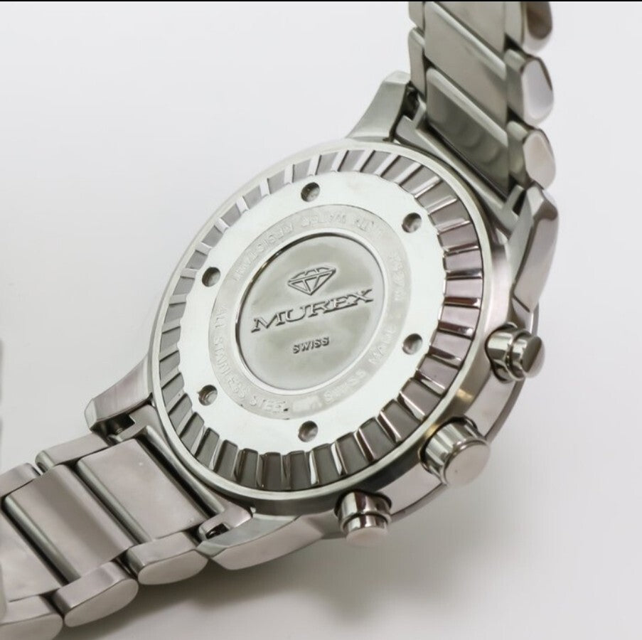 Murex • Swiss Chronograph Watch •Stainless Steel 45mm • Quartz • Date • MUC526