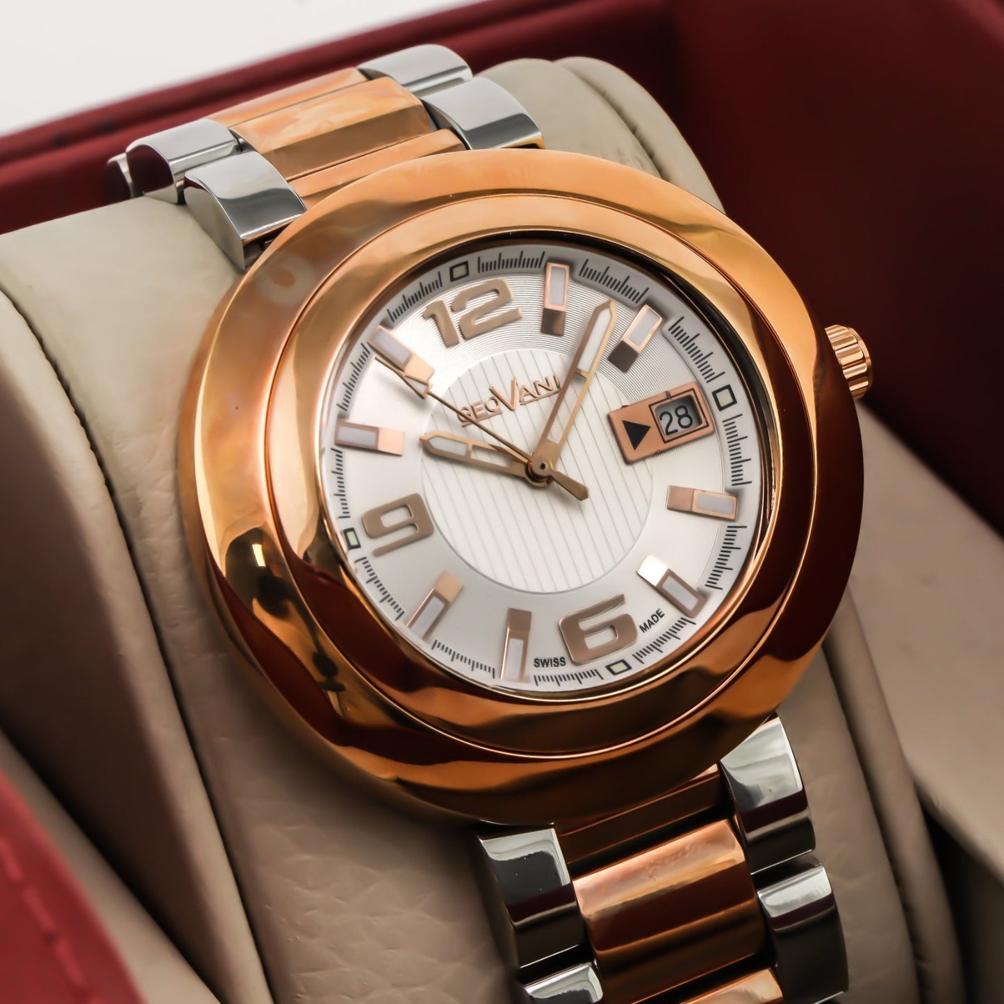 Geovani  • Swiss Watch  • Stainless Steel • Quartz • 44mm • 3ATM • GOB511