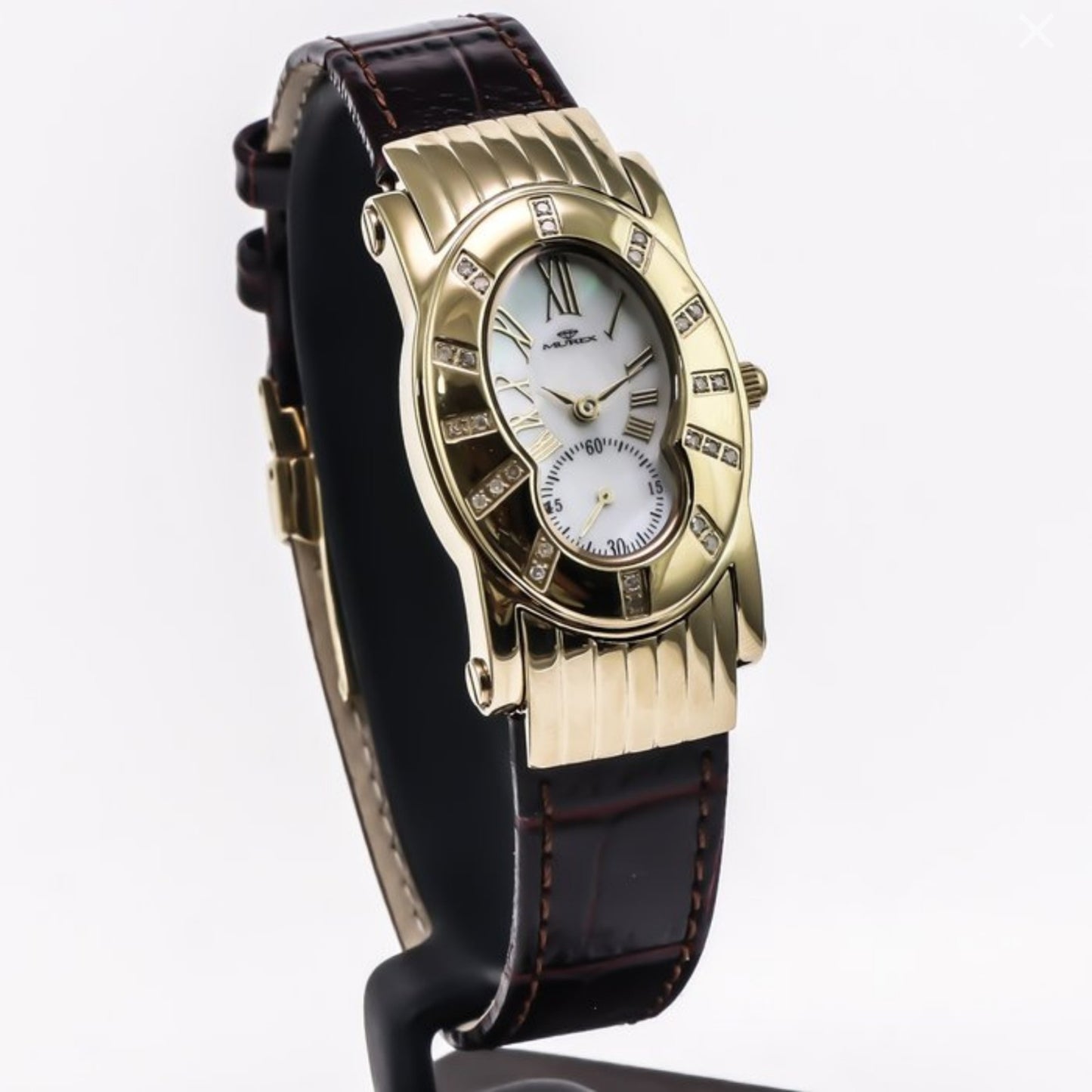 Murex • Diamond Swiss Watch • PVD Gold • MOP • 34mm • 3ATM • RSL814 0.14ct