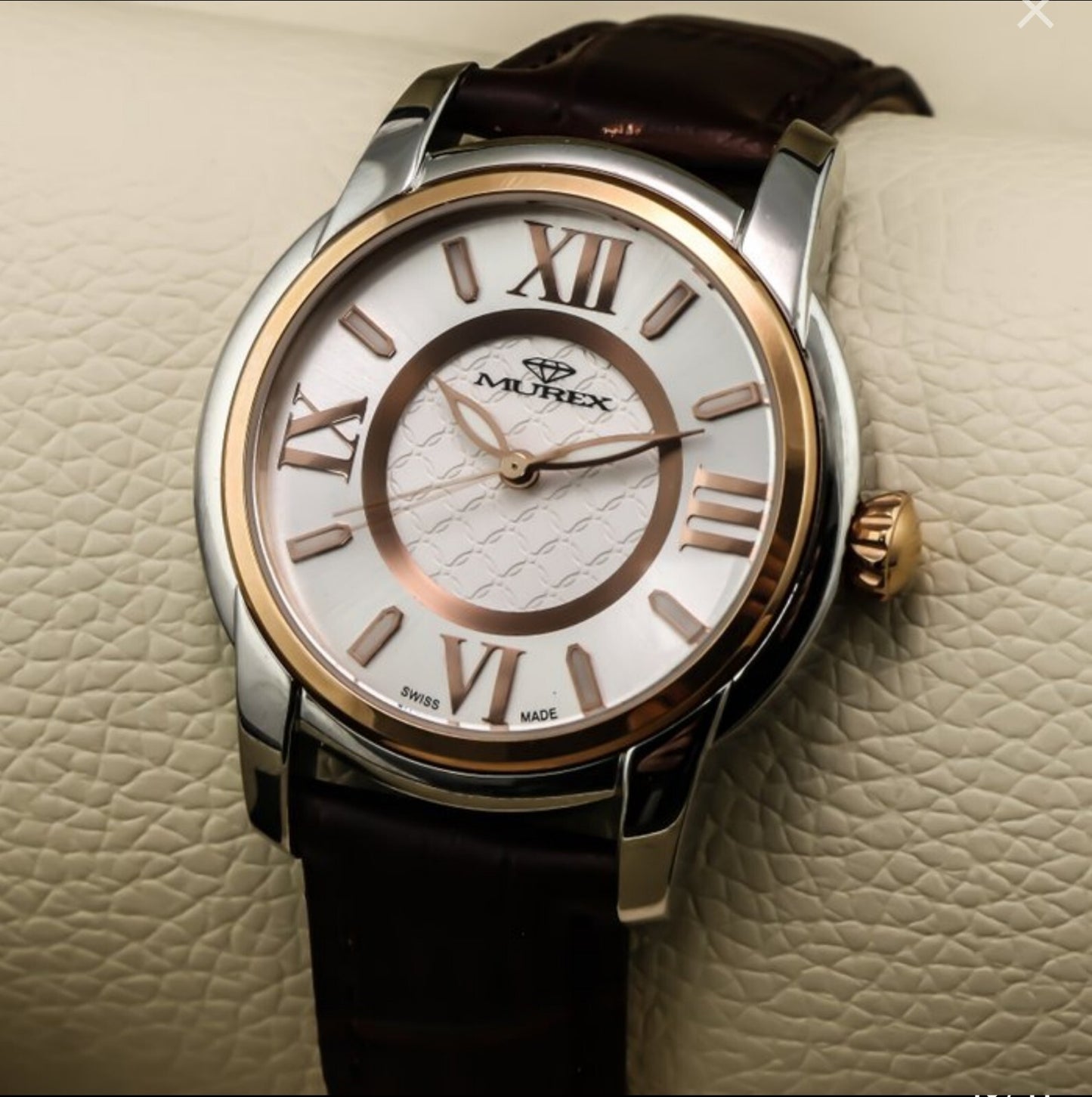 Murex • Swiss Watch • Stainless Steel Rose Gold Quartz • 39x45mm • 5ATM • MUL550