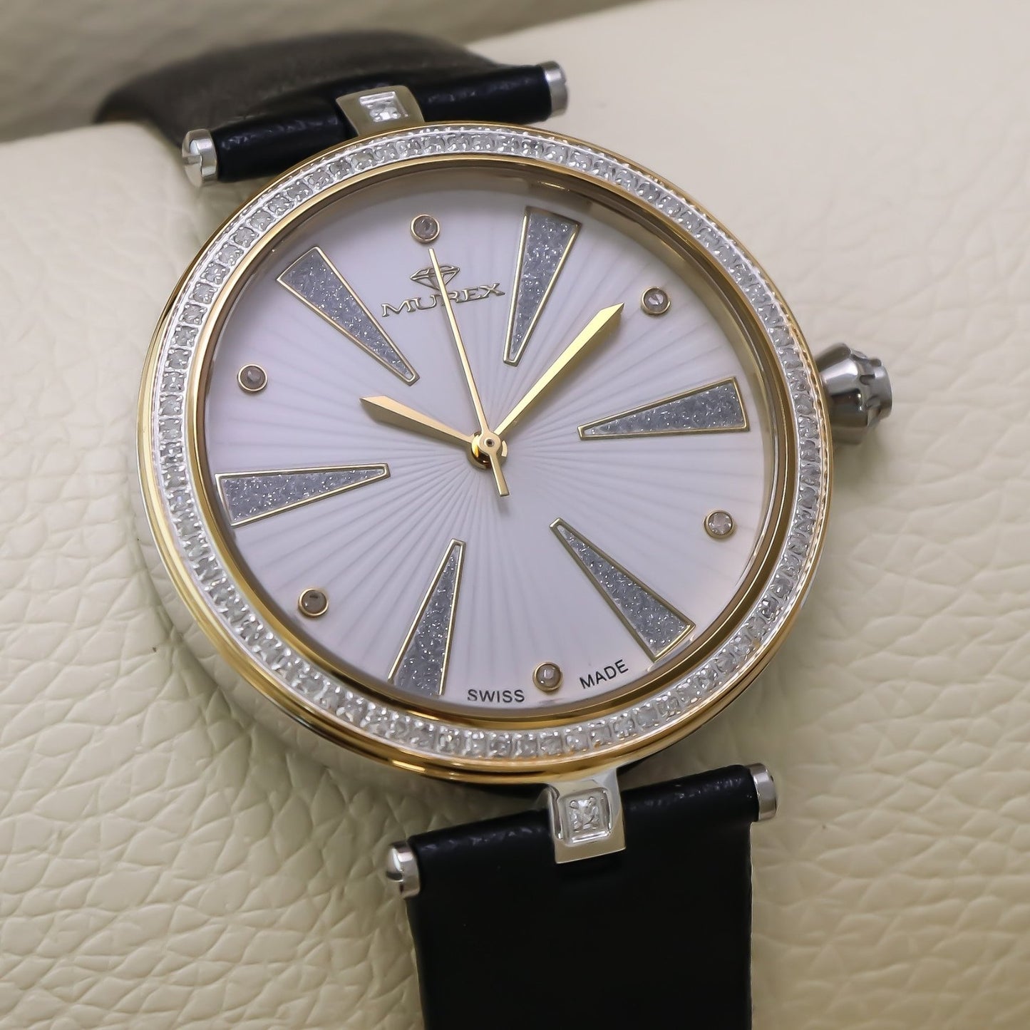 Murex • Swiss Diamond Watch • 88 White Diamonds 0.52ct • Quartz • MUL525