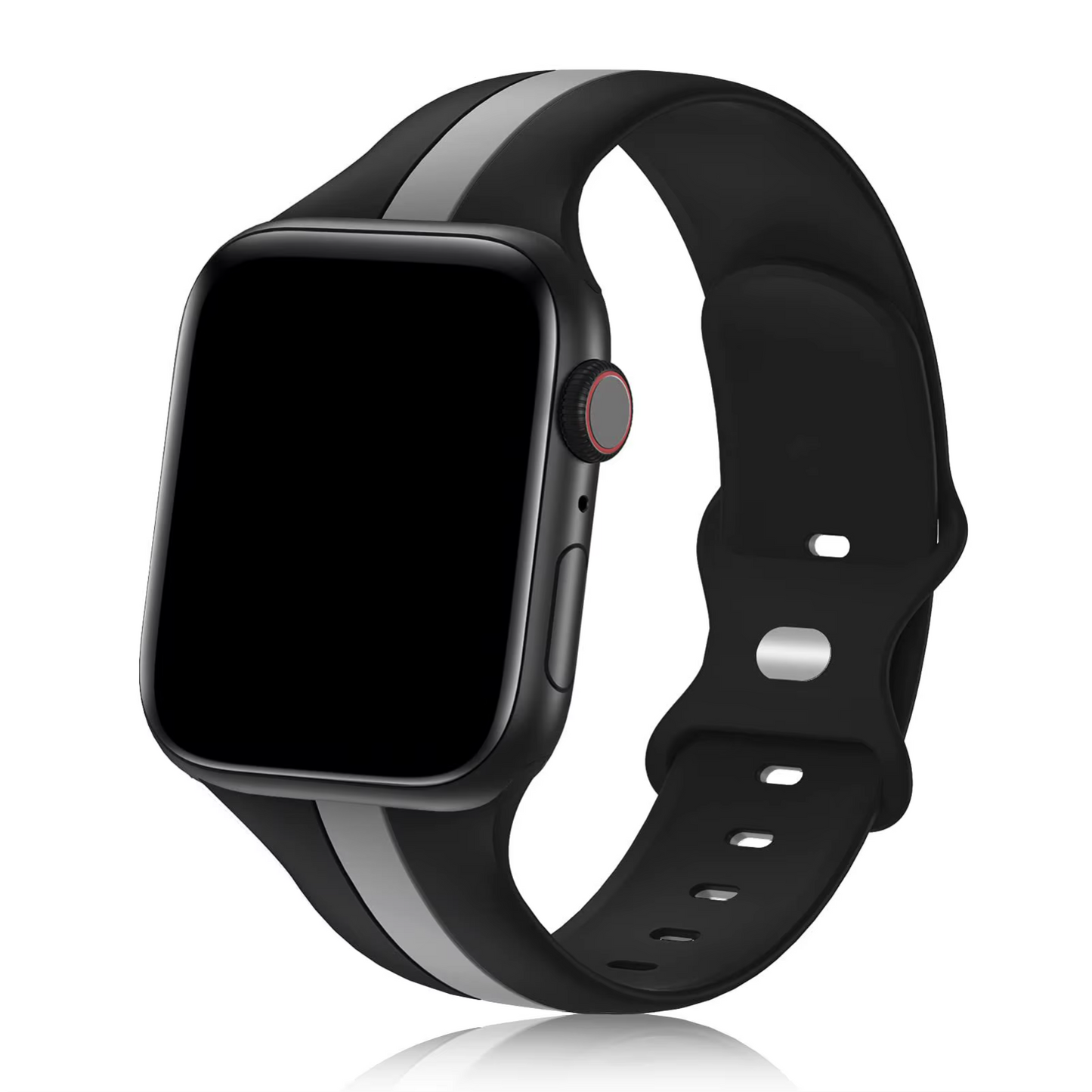 Sport Watch Band • Apple Watch Compatible • Silicone • Adjustable 