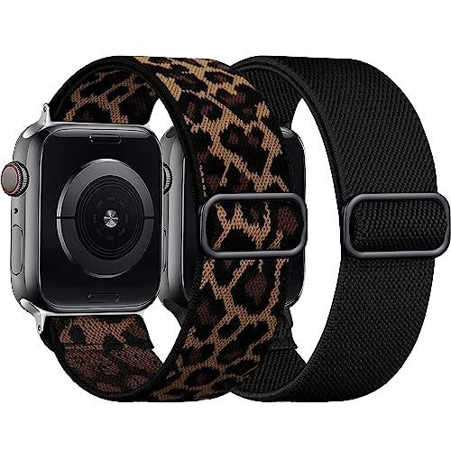 Nylon Watch Band • Apple Watch Compatible • Elastic Adjustable Comfortable 