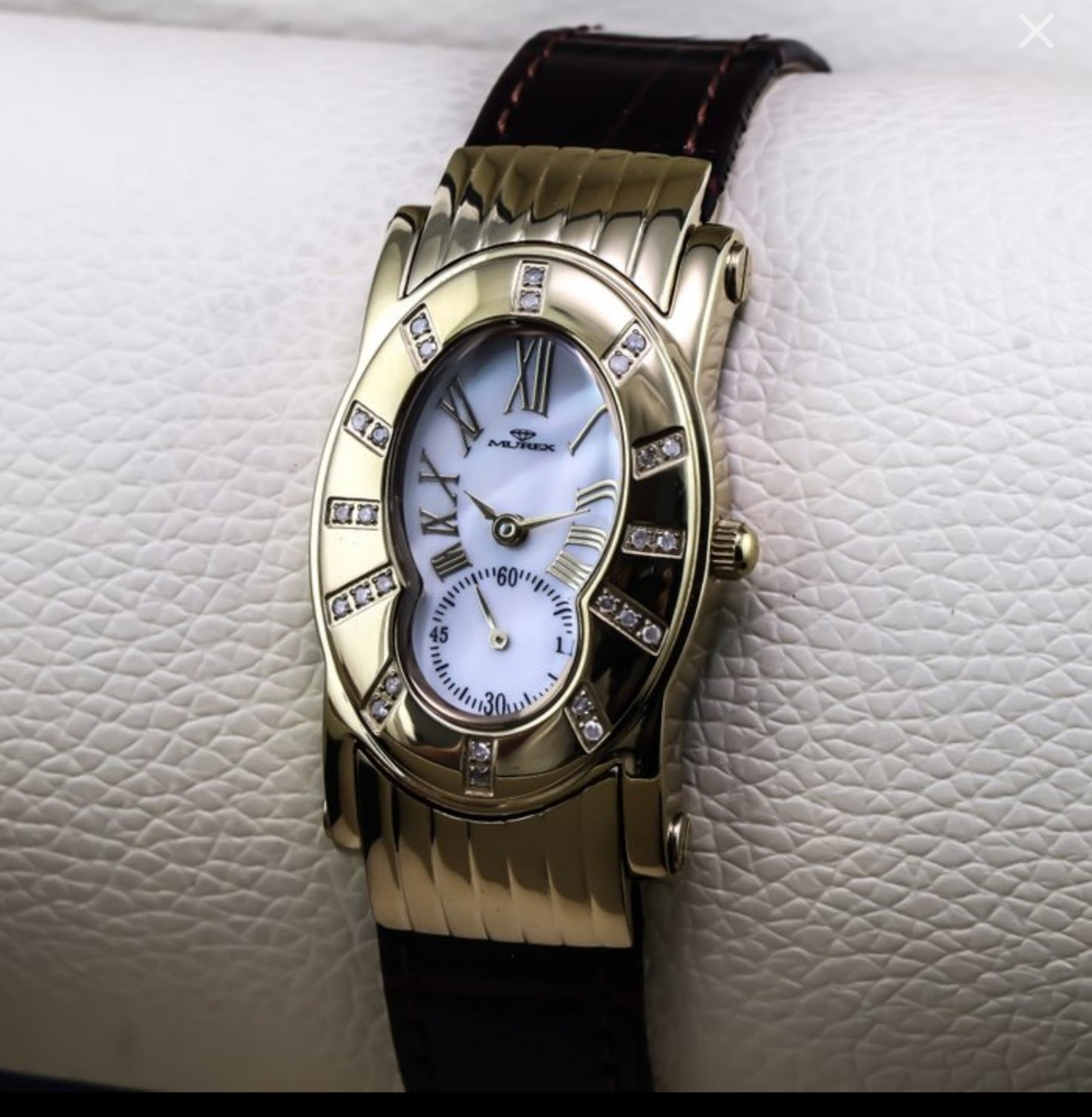 Murex • Diamond Swiss Watch • PVD Gold • MOP • 34mm • 3ATM • RSL814 0.14ct