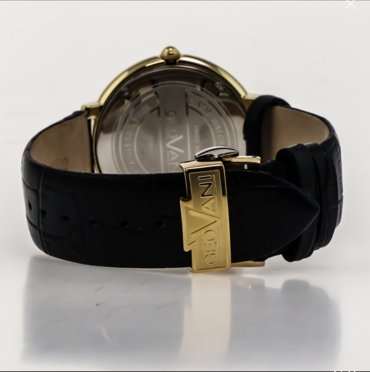 Geovani • Swiss Watch • Stainless Steel PVD Gold • 42.90mm • Quartz 3ATM •GOB503