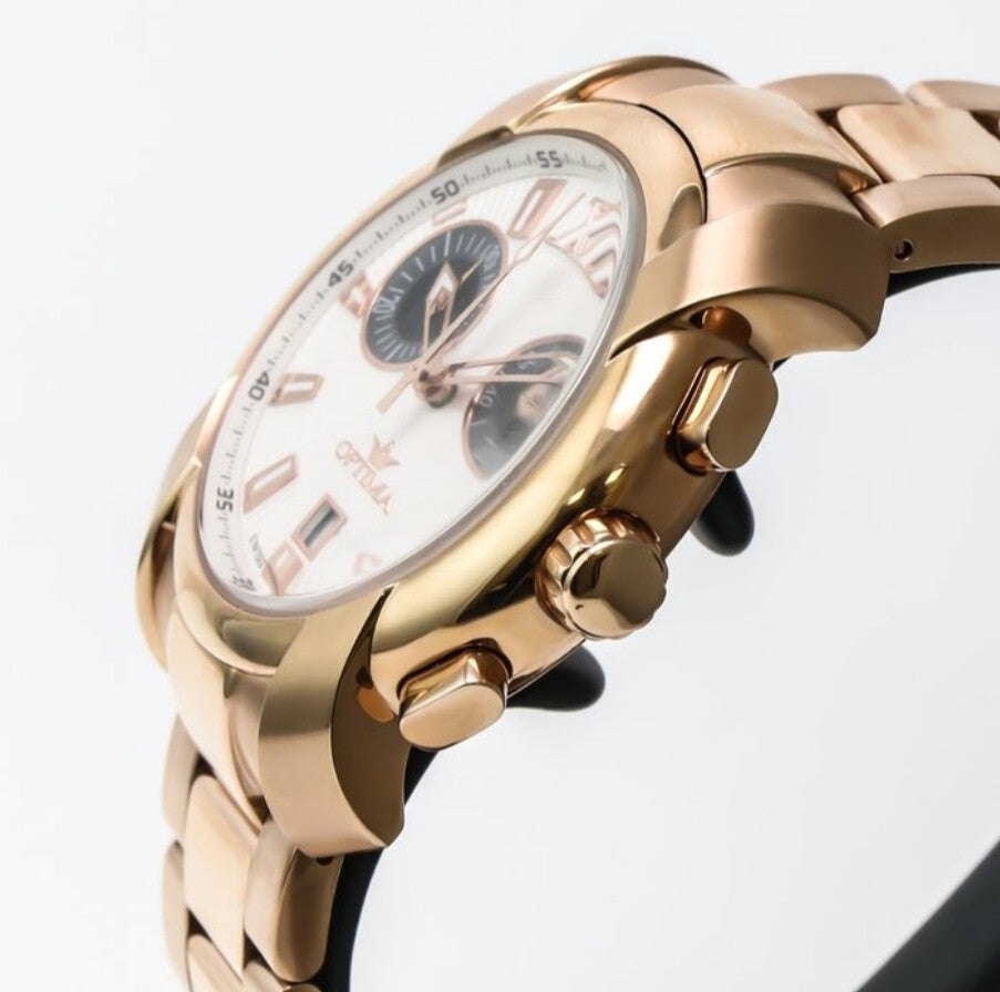 Optima • Swiss Chronograph Watch • Stainless Steel • Quartz • 43mm • OSC275