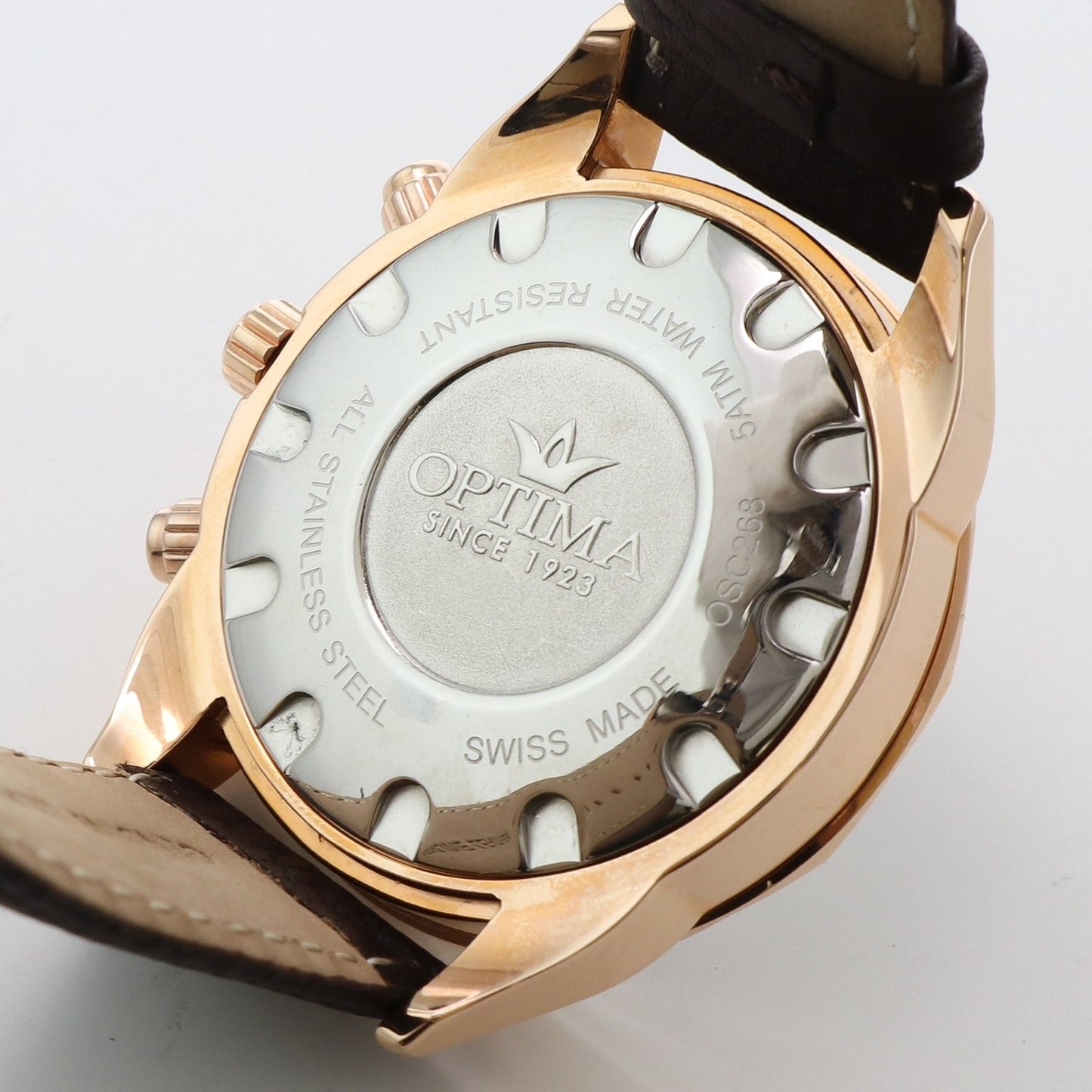 Optima • Swiss Chronograph Watch • Stainless Steel • 44mm • Quartz • OSC268