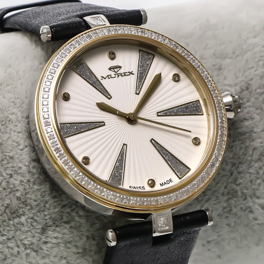 Murex • Swiss Diamond Watch • 88 White Diamonds 0.52ct • Quartz • MUL525